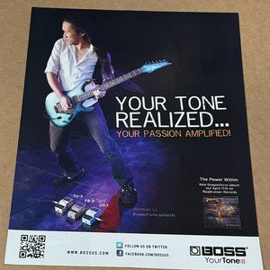 Herman Li of DragonForce - BOSS Pedals - Print Advertisement